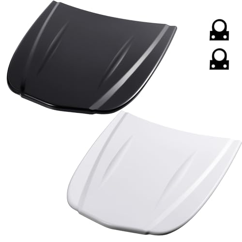Datanly 2 Pcs Speed Shape ABS Plastic Hood Wrap for Auto Paint Display, Car Models for Wrap and Tint Painting Sample Exhibition Display, Black and White - Image 1