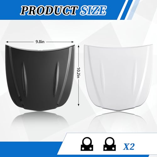 Datanly 2 Pcs Speed Shape ABS Plastic Hood Wrap for Auto Paint Display, Car Models for Wrap and Tint Painting Sample Exhibition Display, Black and White - Image 3