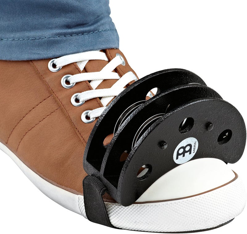 Meinl Percussion Foot Tambourine Musical Instrument, Drum Accessory for Guitar, Cajon — NOT MADE IN CHINA — Stainless Steel Jingles - Image 1