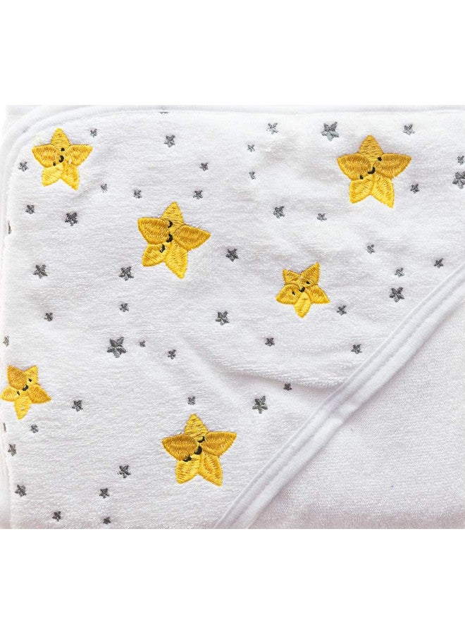 Primo Passi Hands-Free Baby Bath Towel Soft and Ultra Absorbent Cotton Hooded Extra-Large, 40x40 inches, Apron Towel for Safe Babies Bath time - Image 1