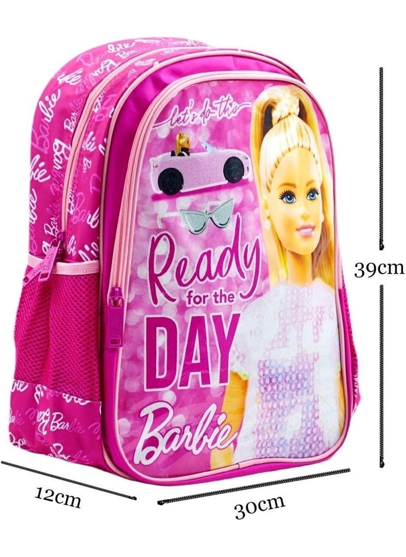 Frocx Barbie Licensed Primary School Bag Hawk Ready, Lunch Bag and Pencil Box  - Image 4