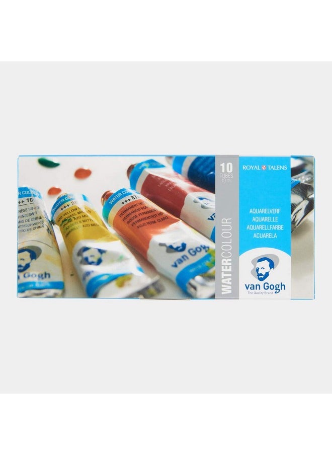 Van Gogh Van Gogh Assorted Watercolor tubes 10X10 ml by Royal Talens  - Image 1
