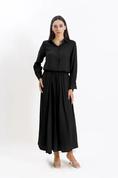 SHAPES TEXTURED SKIRT SET