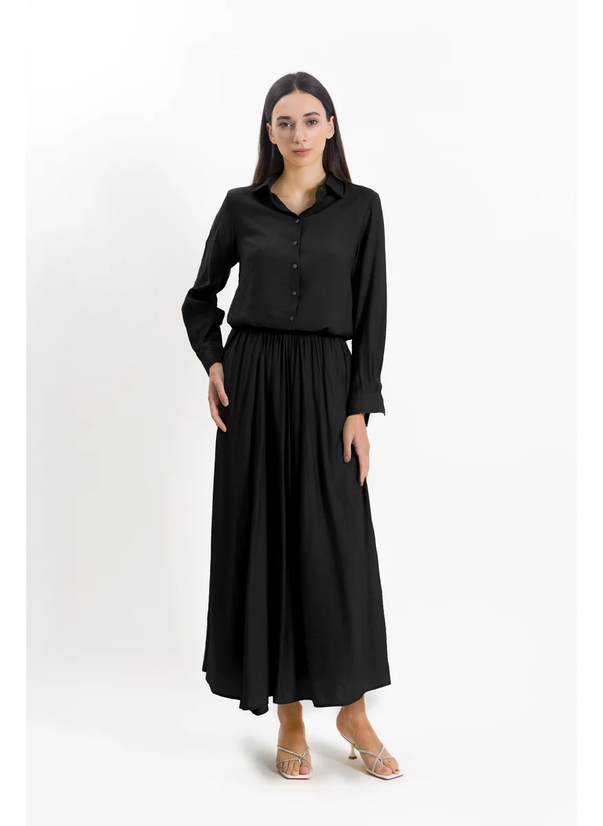شايبس EMBROIDERED DETAILED ABAYA WITH DRESS