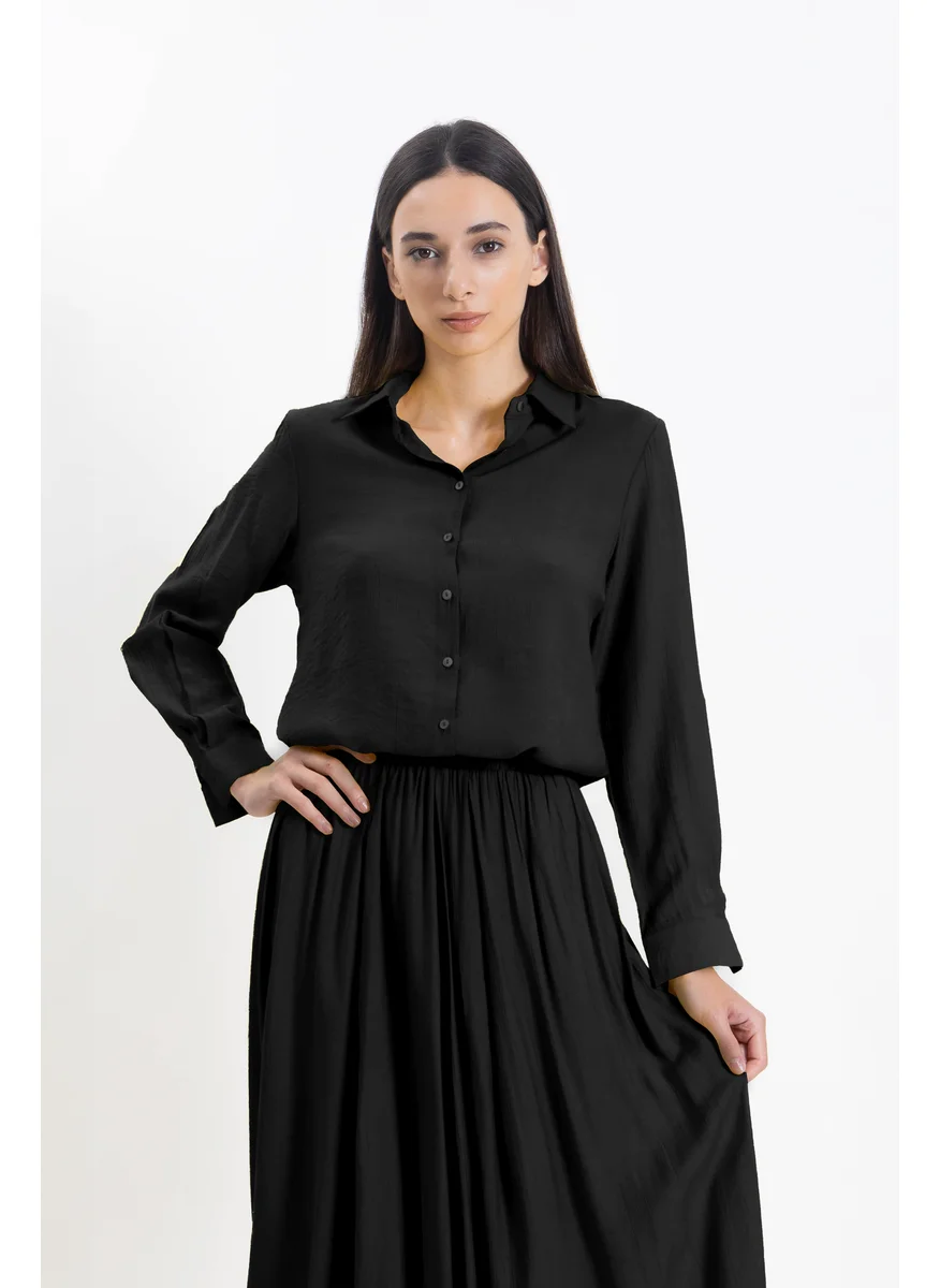شايبس EMBROIDERED DETAILED ABAYA WITH DRESS