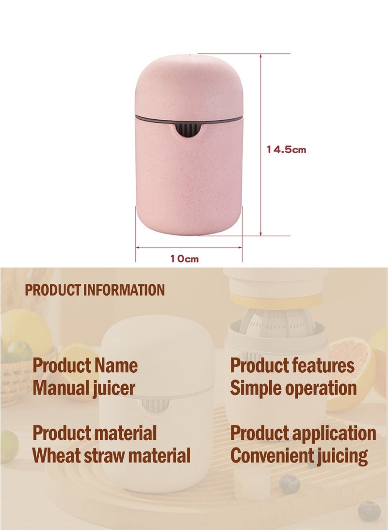 بيروي عصارة حمضيات يدوية محمولة - عصارة متعددة الوظائف للليمون والليمون الحامض والبرتقال مع آلية مزدوجة الفعل، تصميم مضغوط - Image 3