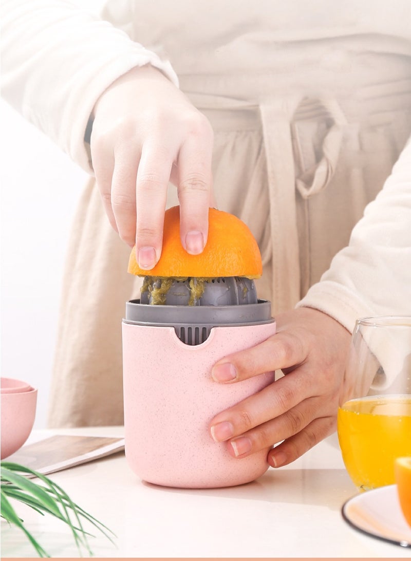 بيروي عصارة حمضيات يدوية محمولة - عصارة متعددة الوظائف للليمون والليمون الحامض والبرتقال مع آلية مزدوجة الفعل، تصميم مضغوط - Image 1
