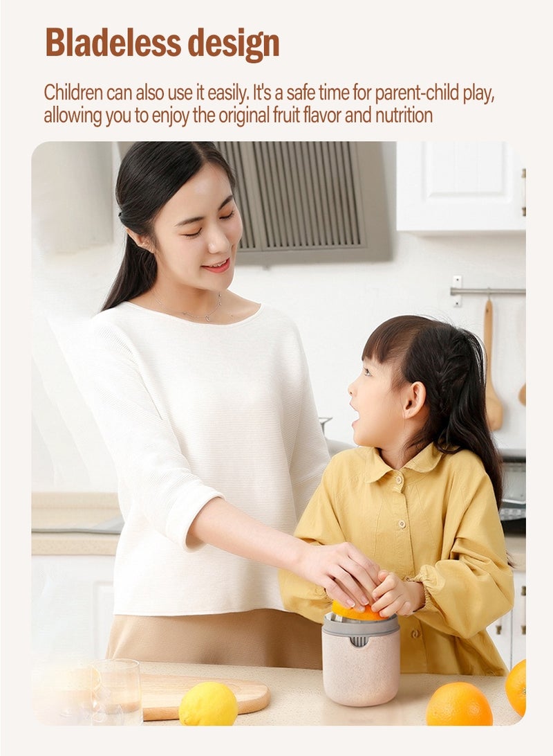 بيروي عصارة حمضيات يدوية محمولة - عصارة متعددة الوظائف للليمون والليمون الحامض والبرتقال مع آلية مزدوجة الفعل، تصميم مضغوط - Image 4