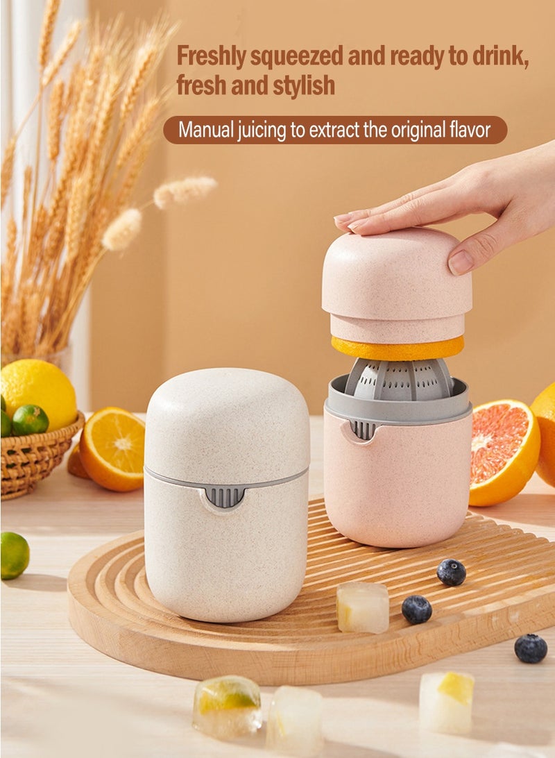 بيروي عصارة حمضيات يدوية محمولة - عصارة متعددة الوظائف للليمون والليمون الحامض والبرتقال مع آلية مزدوجة الفعل، تصميم مضغوط - Image 2
