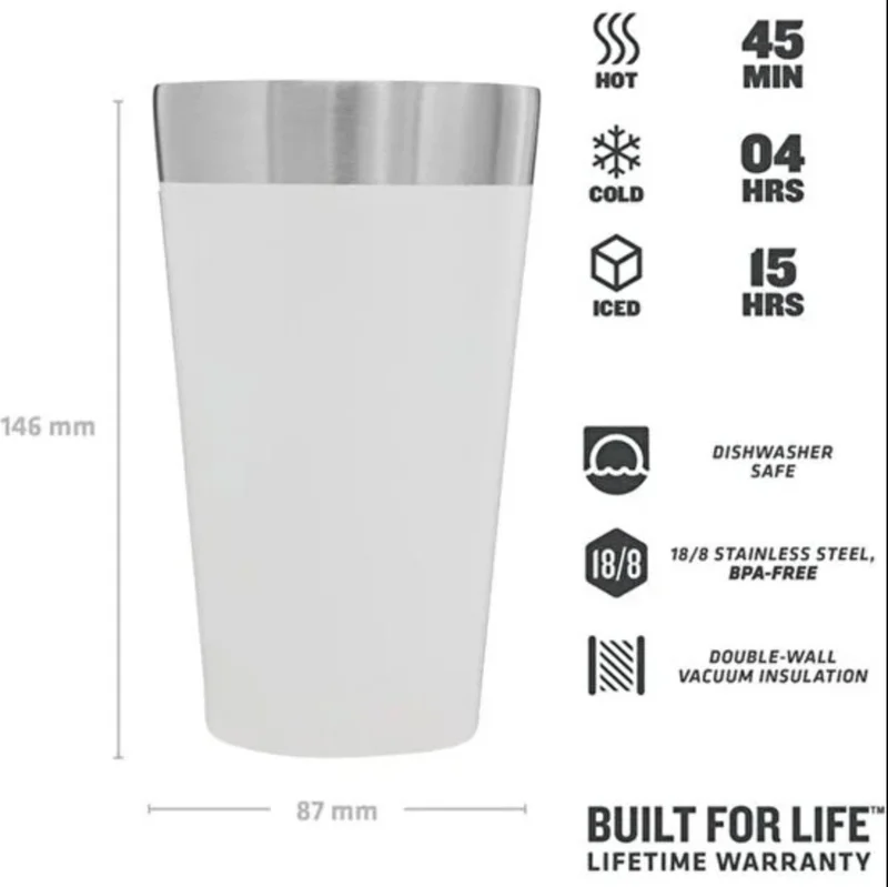 ستانلي The Stacking Beer Cold Drink Glass 0.47 L Polar