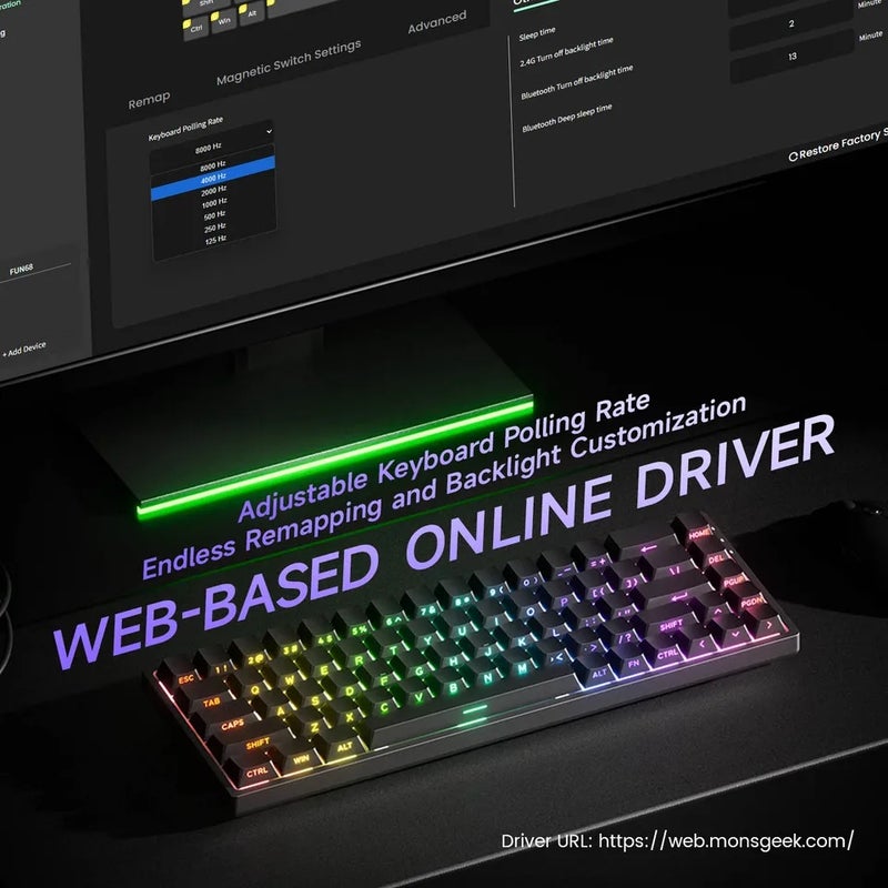 Akko MonsGeek FUN68 and FUN60 Pro and Max HE Magnetic Keyboard 60% 65% Rapid Trigger 8K Custom Esports Keyboard - Image 5