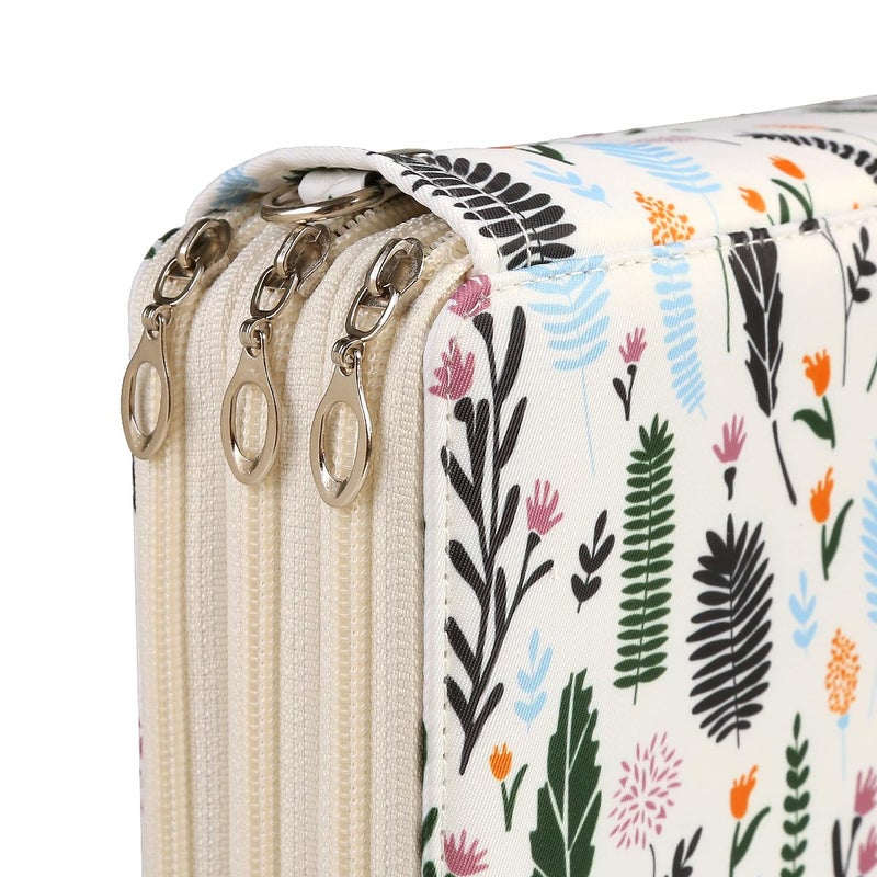 Lbxgap Portable Colored 124 Slots Pencil case Organizer with Printing Pattern for Watercolor Pens or Markers, Pencil Case Organizer for Artist - Image 5
