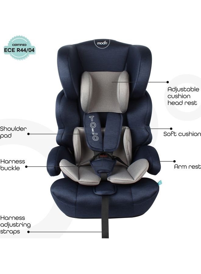 Moon Lofty Baby Car seat Group(1,2,3) - Navy Blue - Image 4