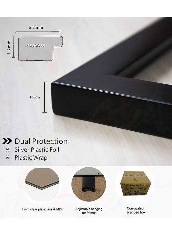 مجموعة آرت ستريت من 7 إطارات صور فردية باللونين الأحمر والأسود لتزيين الحائط ||مقاسات مختلطة||4 وحدات 5×7، وحدتان 6×10، وحدة واحدة 8×10 بوصات||