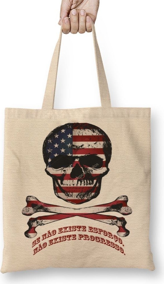 Baskı Dükkanı Print Shop Camisa De Musculaçao Cloth Bag Long Handle