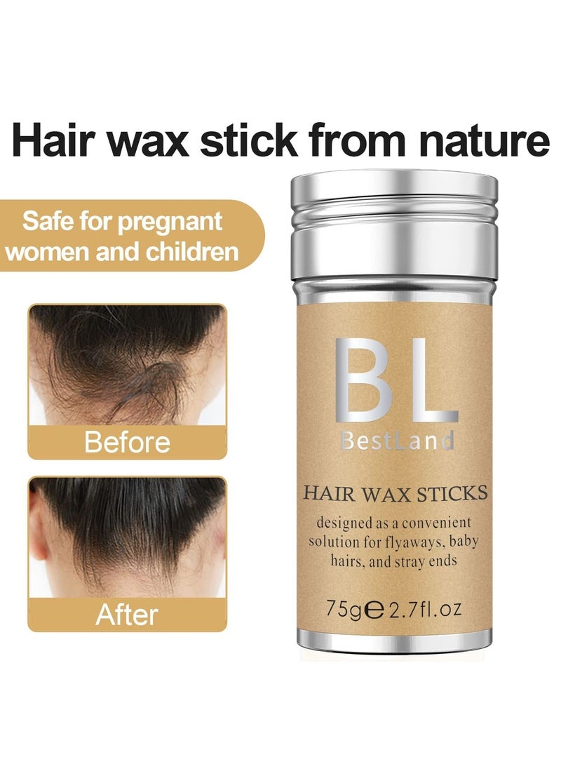Bestland BestLand Hair Wax Stick, Styling Stick for Edge Control, Hair Finishing, and Frizz/Baby Hair Taming - Slick Back Stick for Kids Women and Men, Tamer for Flyaways, Hair Bun Maker and Accessories  - Image 2