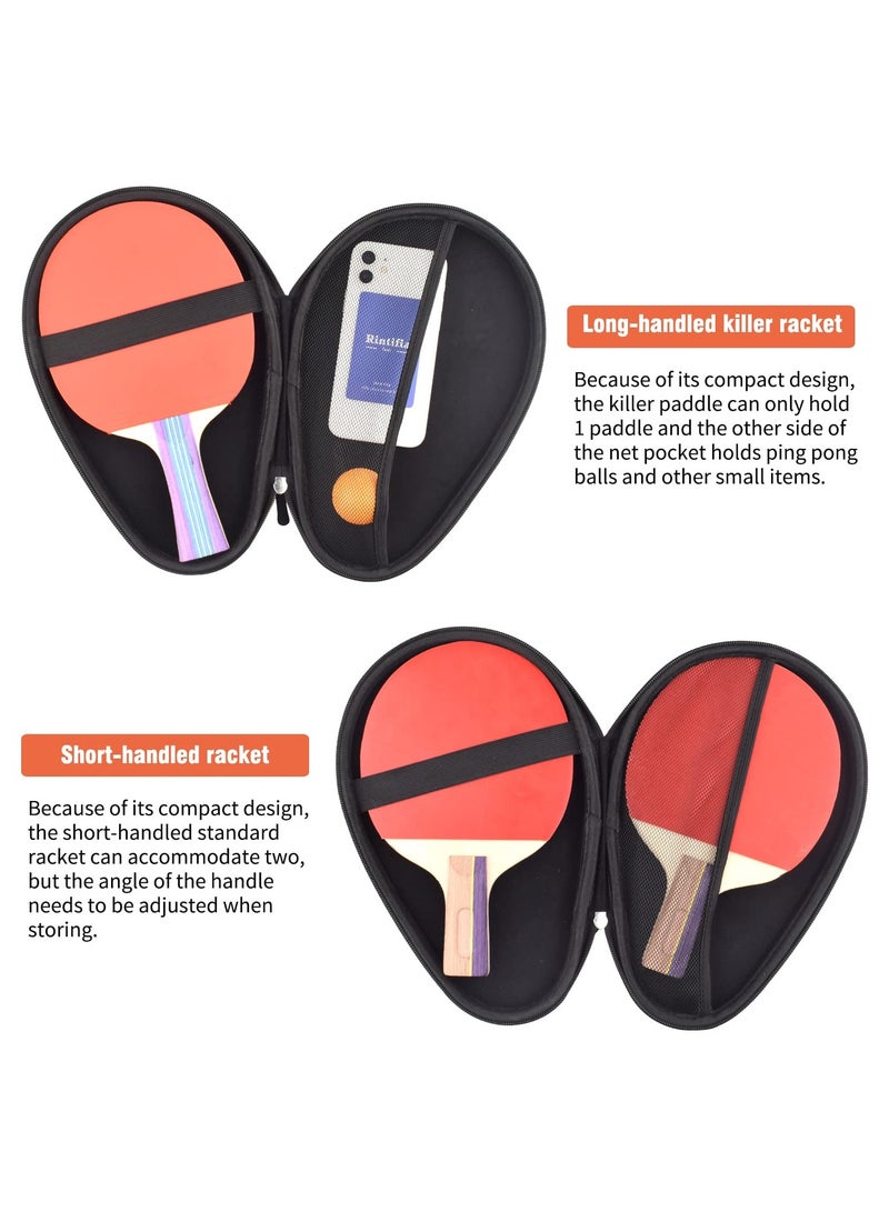 Nariele Ping Pong Paddle Case, Table Tennis Racket Pocket Table Tennis Racket Cover Hard Shell Ping Pong Portable Storage Bag for Carry  Protect Ping Pong Paddle Drop-resistant and Durable - Image 2