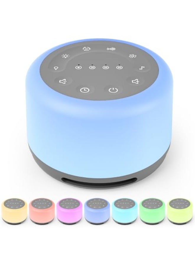 White Noise Machine Baby and Adult, Sound Machine for Sleeping/Relaxing, Portable Baby Night Light with Soothing Sounds, BluetoothLong Battery Life, for Sleep/Office/Travel - Image 1