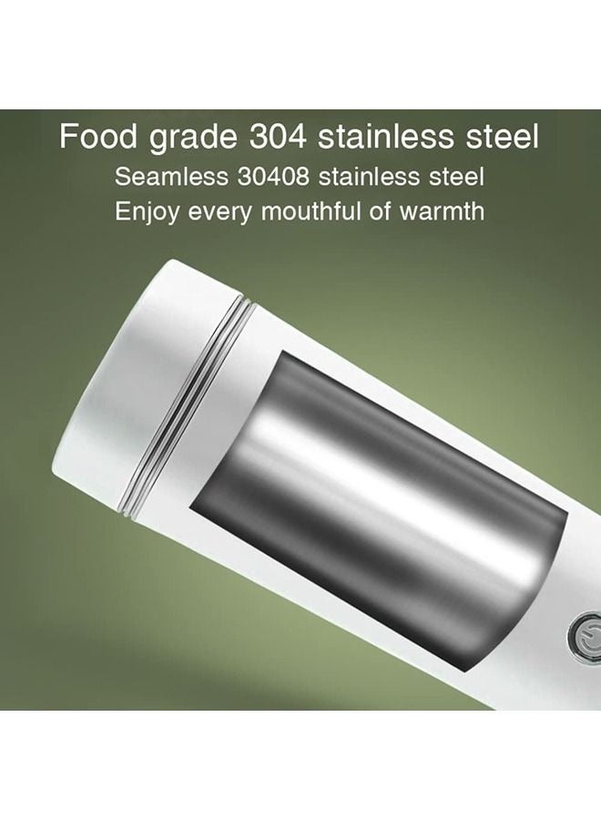 MIXDE Electric Travel Kettle Small Portable Kettle for Boiling Water 350ML Travel Beaker Tea Kettle Hot Water Boiler Stainless Steel Automatic Shut Off for Making Tea Coffee - Image 2