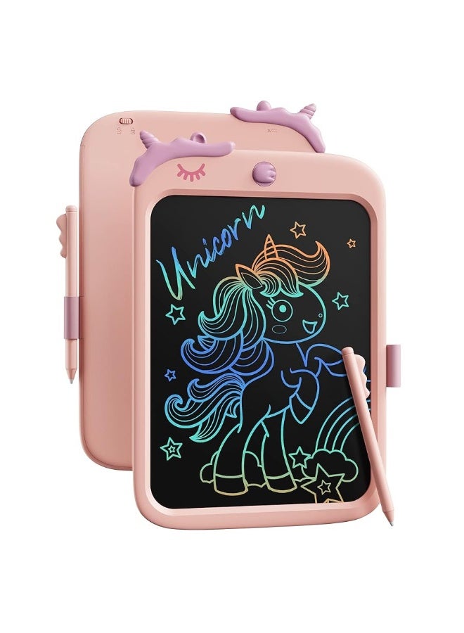 Kikapabi 10 Inch Dinosaur Writing Tablet for Kids - Educational Travel Toy, Birthday Gift for 3-9 Year Old Boys and Girls (Pink)  - Image 4