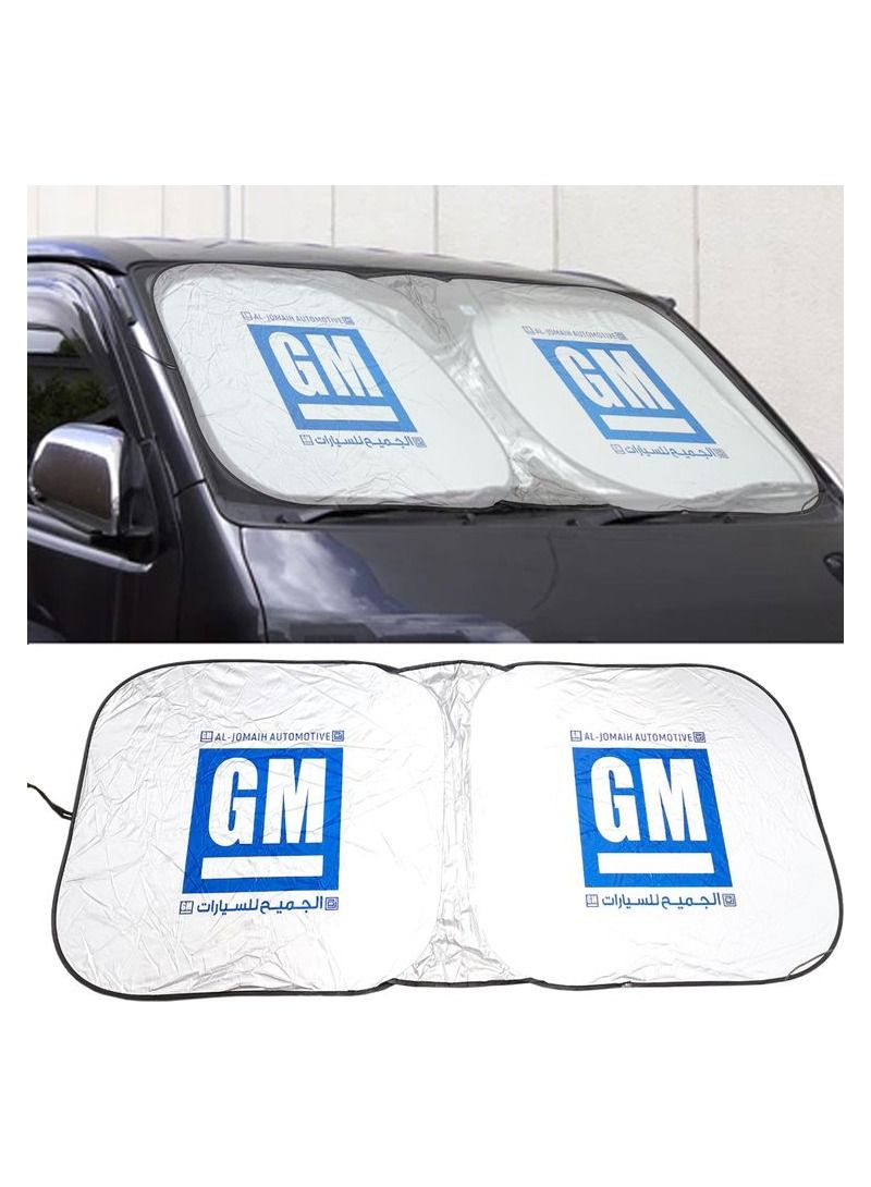 GM G.M Car Sunshade UV Rays and Heat Protector Sun Visor Foldable Keep Your Vehicle Cool Blocks UV Rays, Car Windshield Sunshade - Image 2