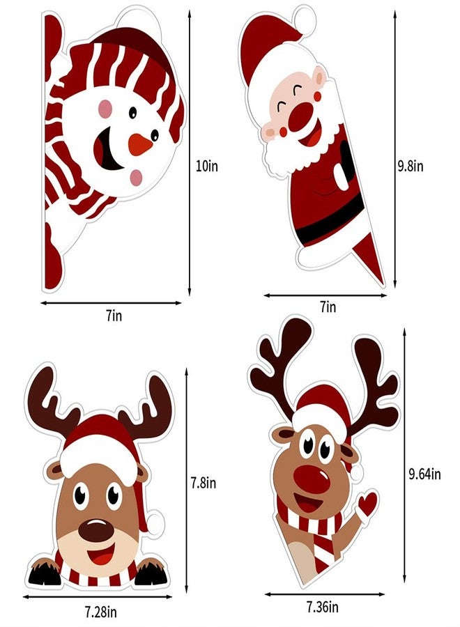 لوفر مجموعة ملصقات نوافذ عيد الميلاد من LOAVER، 107 قطعة، ملصقات ندفة الثلج، ملصقات سانتا كلوز، ملصقات الرنة لتزيين المنزل ومستلزمات الحفلات - Image 3