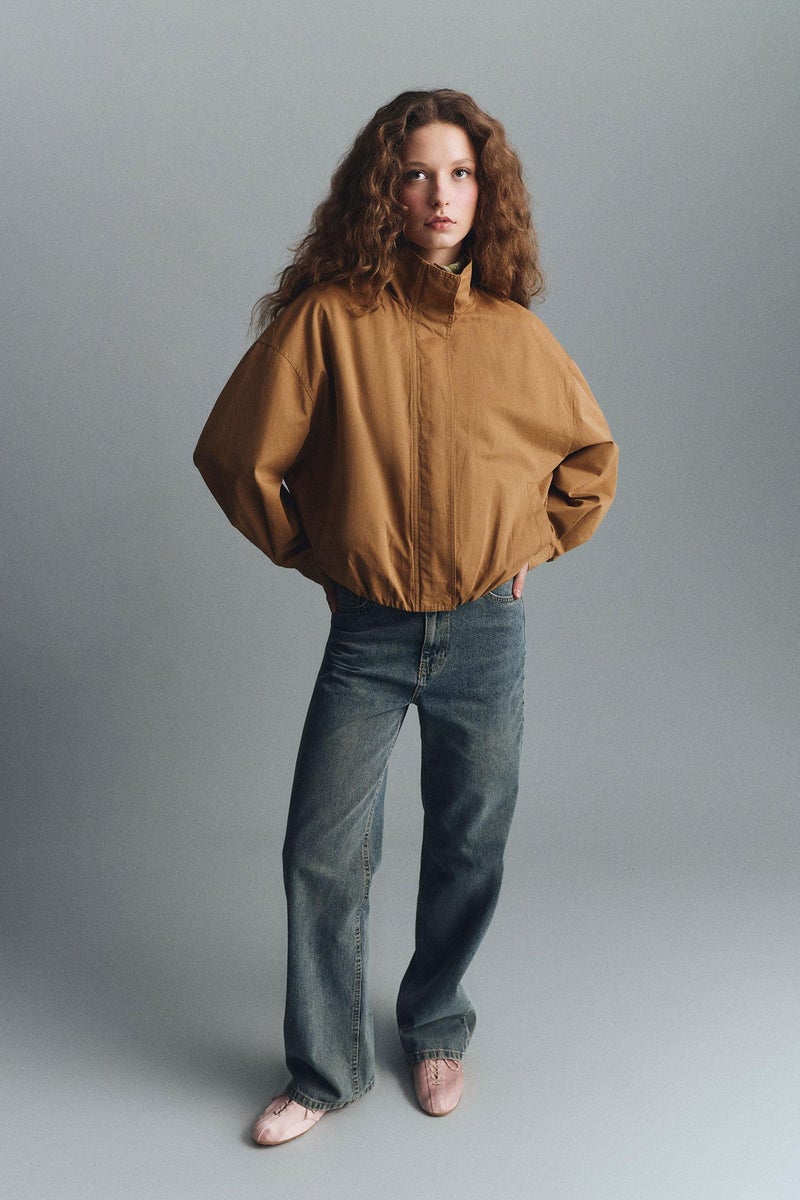 ديفاكتو بنطلون جينز قطن وايد ليج برجل واسع وخصر عالي - Image 2