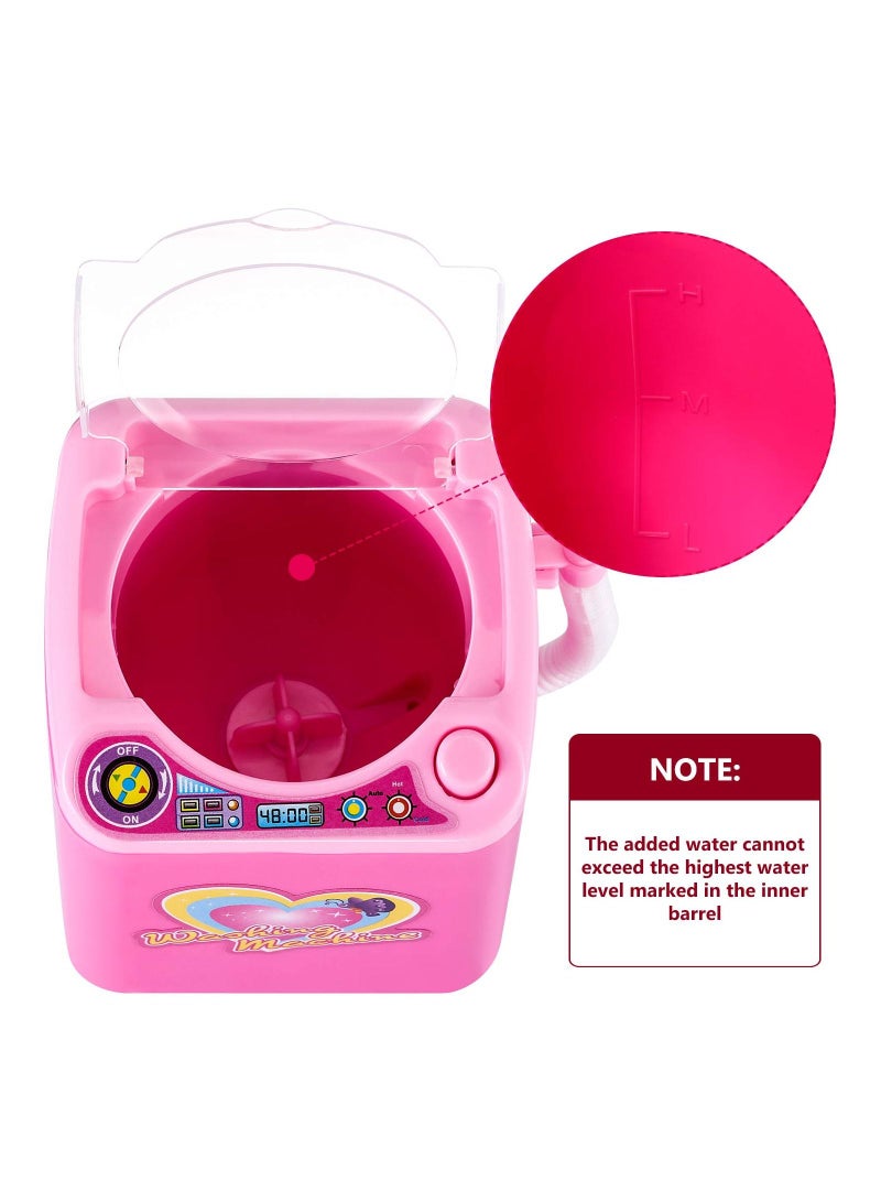 ORiTi جهاز تنظيف فرش المكياج الصغير من البلاستيك، إسفنجة غسيل أوتوماتيكية كهربائية - Image 3