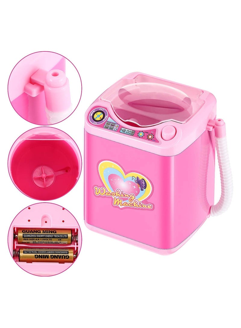 ORiTi جهاز تنظيف فرش المكياج الصغير من البلاستيك، إسفنجة غسيل أوتوماتيكية كهربائية - Image 5