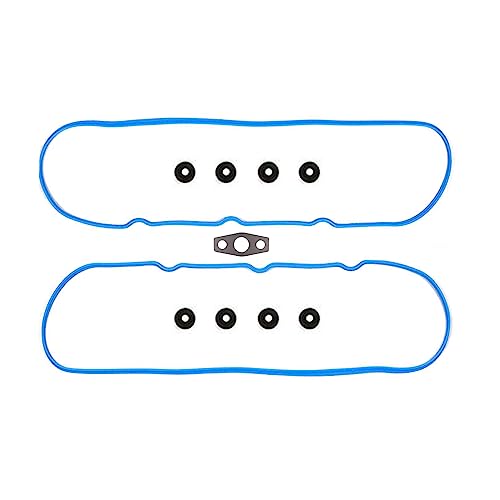 MNJWS Valve Cover Gasket Set - Compatible with 4.8L 5.3L 6.0L 6.2L Chevy Silverado, Suburban, Tahoe, Trailblazer, GMC Sierra, Yukon, Envoy, Cadillac Escalade - Replace 12637683 VS50504R1 - Image 1