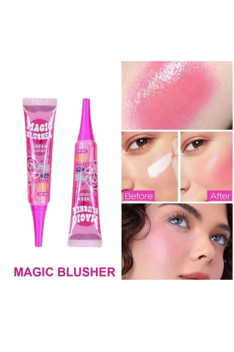 Kiss Beauty Magic Blusher Cheek Color Rose Glow Up - 30ml  - Image 3