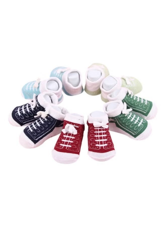 Generic - 5 Pairs of Baby Cotton Socks Breathable Sweat-Absorbent and Skin-Friendly Cotton Socks - Image 1