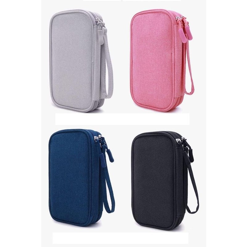 Black Diabetic Travel Organizer Case For Glucose Meter Insulin Pens Supplies - Image 3