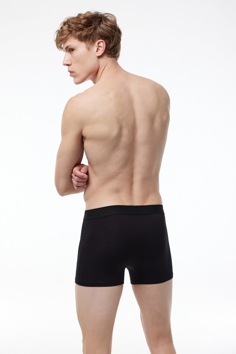 Malabadi Men's Black 5 Pack Milan Modal Boxer 014  - Image 4