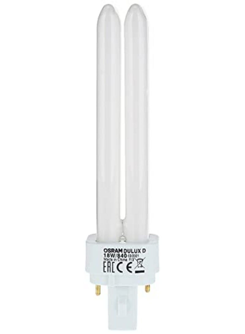 Osram Dulux D 18W Cool White 4000K Compact Fluorescent Bulb 2-Pin Pack of 5 - Image 4