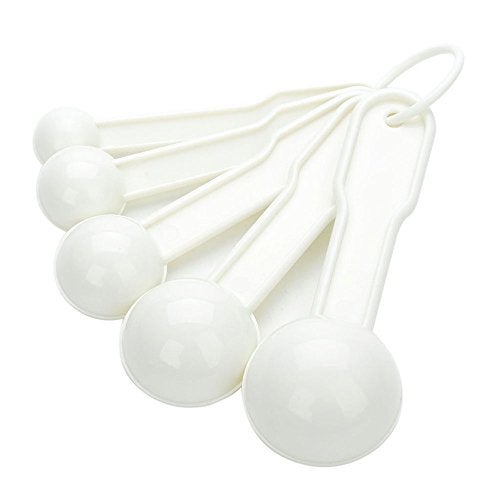 Bezall 5 in 1 White Plastic 1g 2.5g 5g 10g 15g Measuring Spoons Set Kitchen Baking Tools - Image 5