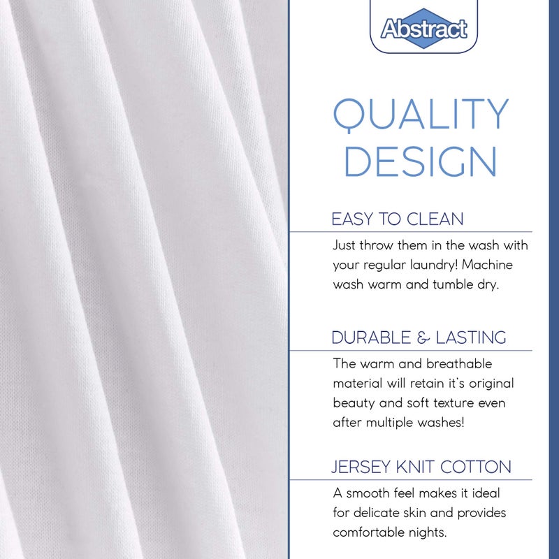 Abstract Cotton Crib Sheets - Fitted Crib Sheet for Standard Crib Mattress - Ultra Soft Crib Sheets for Boys Girls Baby - Universal - Snug Fitted - Cotton - 28"x52" (Solid White) - Image 4