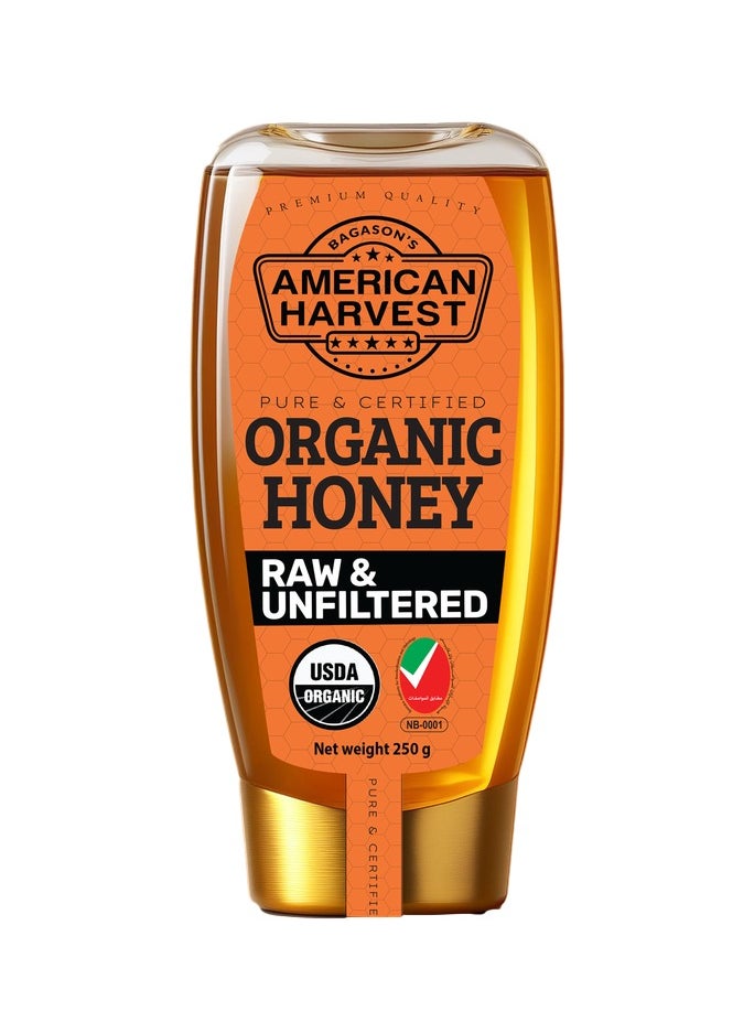 American Harvest Organic Honey Squeeze Jar 250g  - Image 1