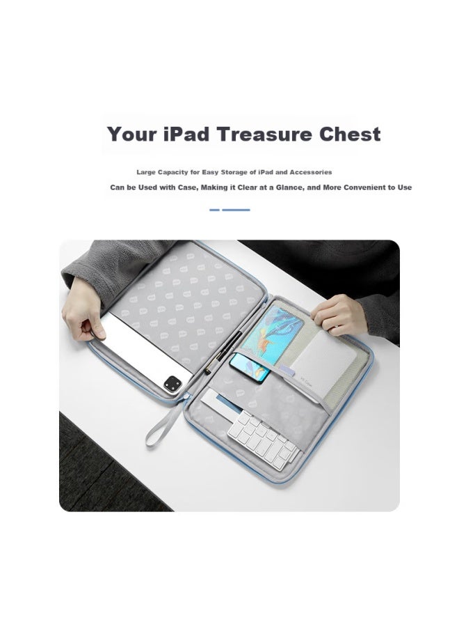 Jplayer Tablet Storage Bag 10.9 Inch Anti-drop Protective Case Handbag For Ipad Pro/huawei Matepad/lenovo Xiaoxin Pad Xiaomi Pro 5 Grey - Image 3