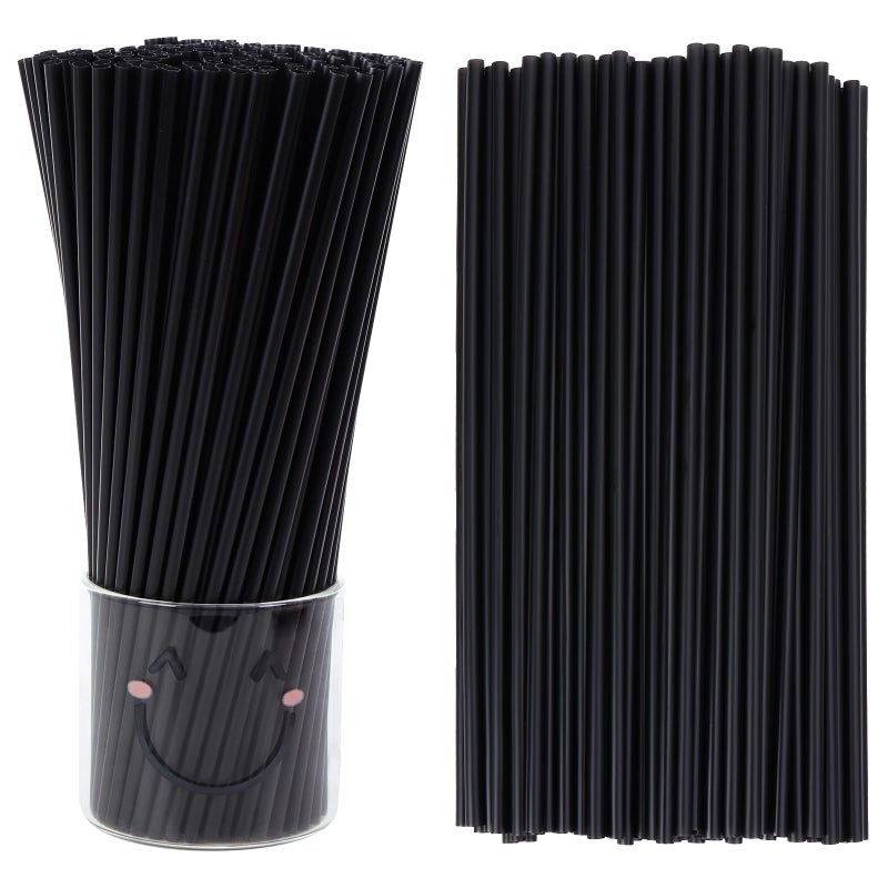 Tomnk 500pcs Straws Disposable 103 Inches Plastic Straws Plastic Drinking Straws for Tumblers and Ice Coffee