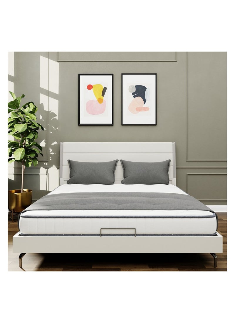 ROYALOAK Royaloak Oliver King Size Bed | MDF Construction | King-Size Bed | Leatherette Upholstery | Elegant High-Gloss Finish | Modern Design | Durable & Long-lasting  - Image 2