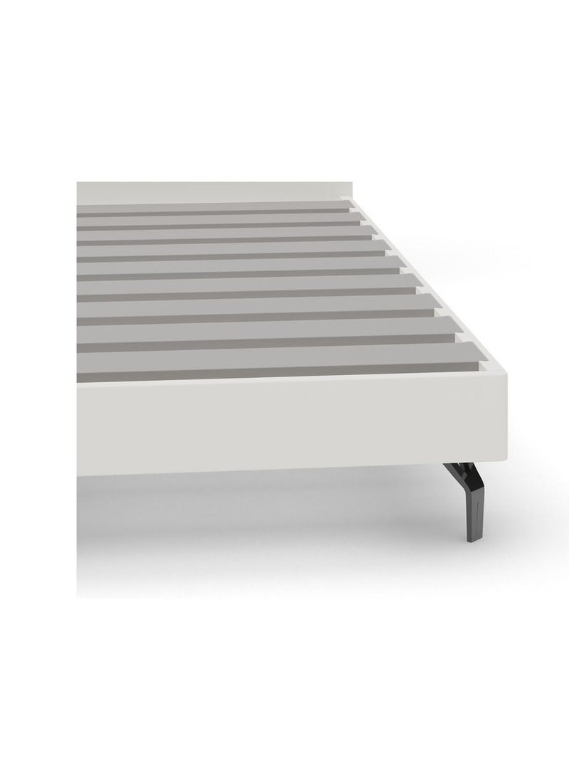 ROYALOAK Royaloak Oliver King Size Bed | MDF Construction | King-Size Bed | Leatherette Upholstery | Elegant High-Gloss Finish | Modern Design | Durable & Long-lasting  - Image 5
