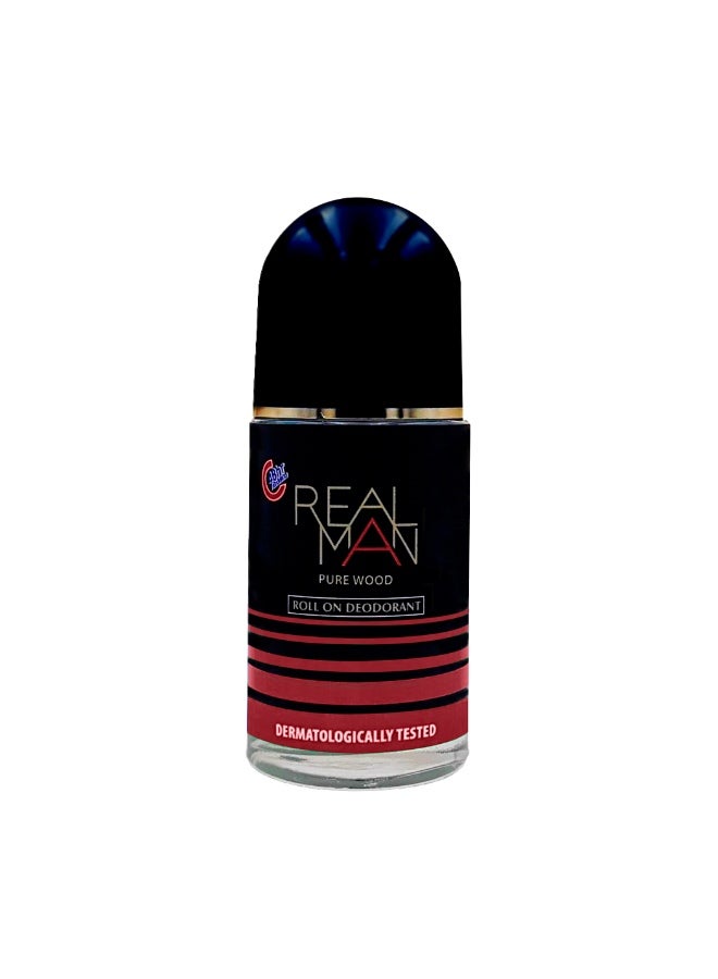 Realman Power Duo Pack -  Antiperspirant Black & Wild 150ml + Roll On Pure Wood 50 ml - Image 3