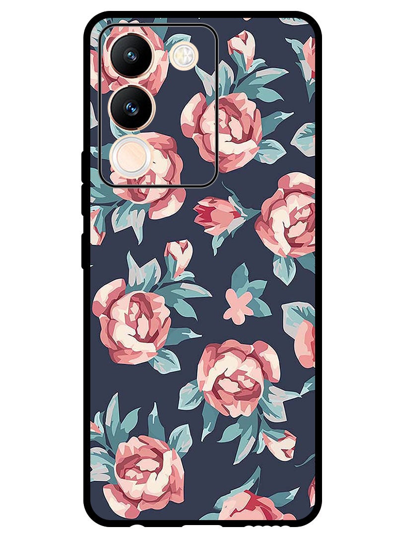 Theodor Protective Case Anti Scratch Shock Proof Bumper Cover For Vivo Y200 Flowers 1 (2) - Image 1