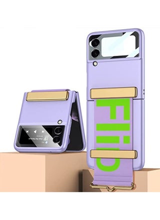 GOLDEN MASK Case For Samsung Galaxy Z Flip 4 Ulta thin with Strap - (Purple) - pzsku/Z50B1ADA090A0E464C8C4Z/45/1746217072/61852e98-233d-419d-bae3-e237899855c6