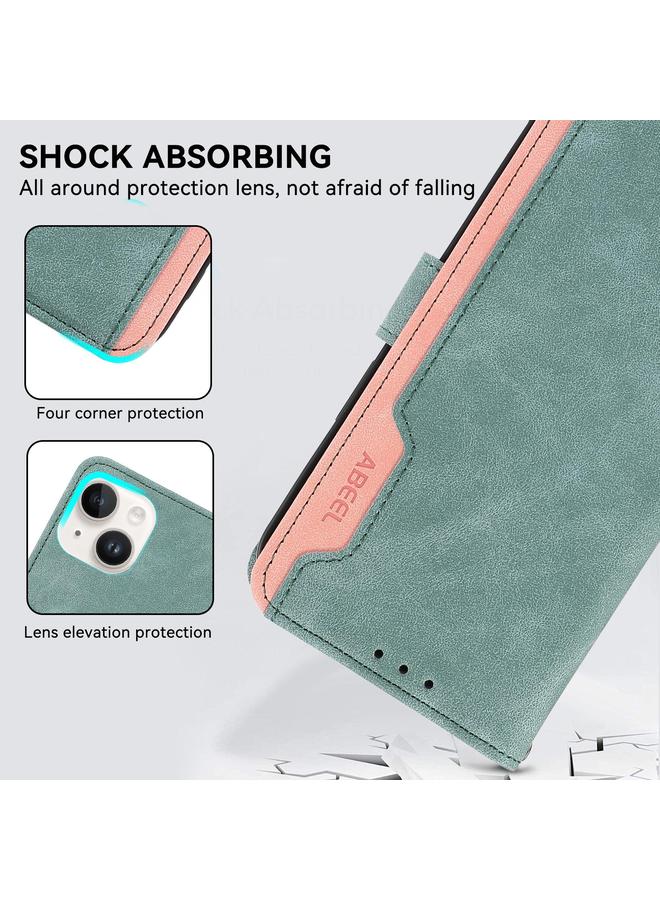 S-TOP Case For Redmi K80 / K80 Pro ABEEL Color Block Magnetic RFID Leather Phone Case - Image 5