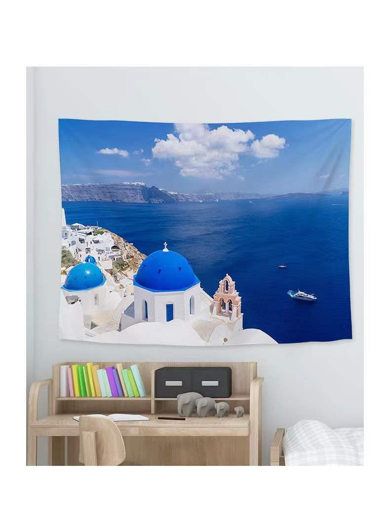 Y&D Nordic Explosions Window Landscape Hanging Cloth Art Wall Tapestry Home Decoration Mural Tapestry-95x73CM