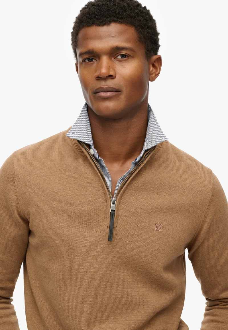 Superdry Essentials Cotton Half Zip Jumper