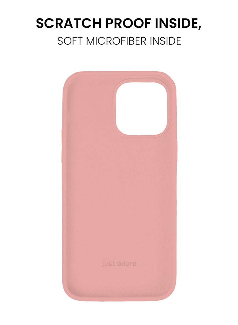 just adore Apple iPhone 14 Pro Max Case Silicone Case Matt Finish Finger Print resistant cover for iPhone 14 Pro Max - Orange Blossoms - Image 4