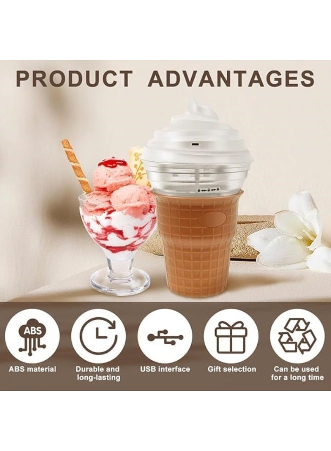 M MIAOYAN Ice Cream Maker, DIY Smoothie Maker, Snow Magic Ice Cream Maker, DIY Smoothie Cooler Cup with Lid for Kids, Friends and Family - Image 3